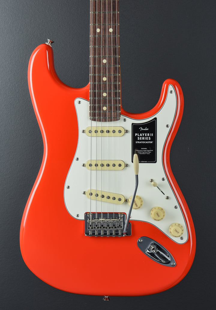 Player II Stratocaster - Coral Red w/Rosewood