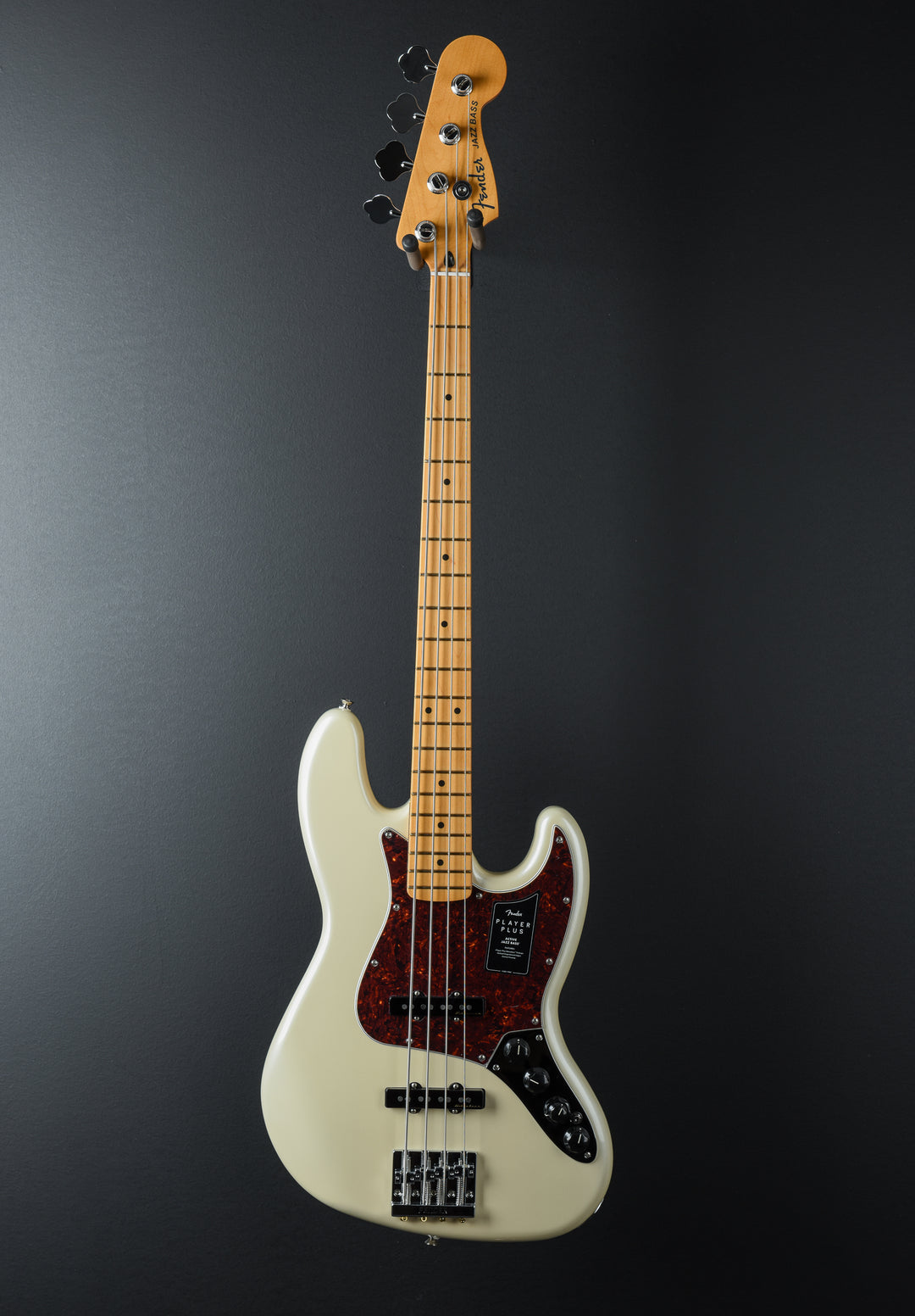 Player Plus Jazz Bass - Olympic Pearl w/Maple