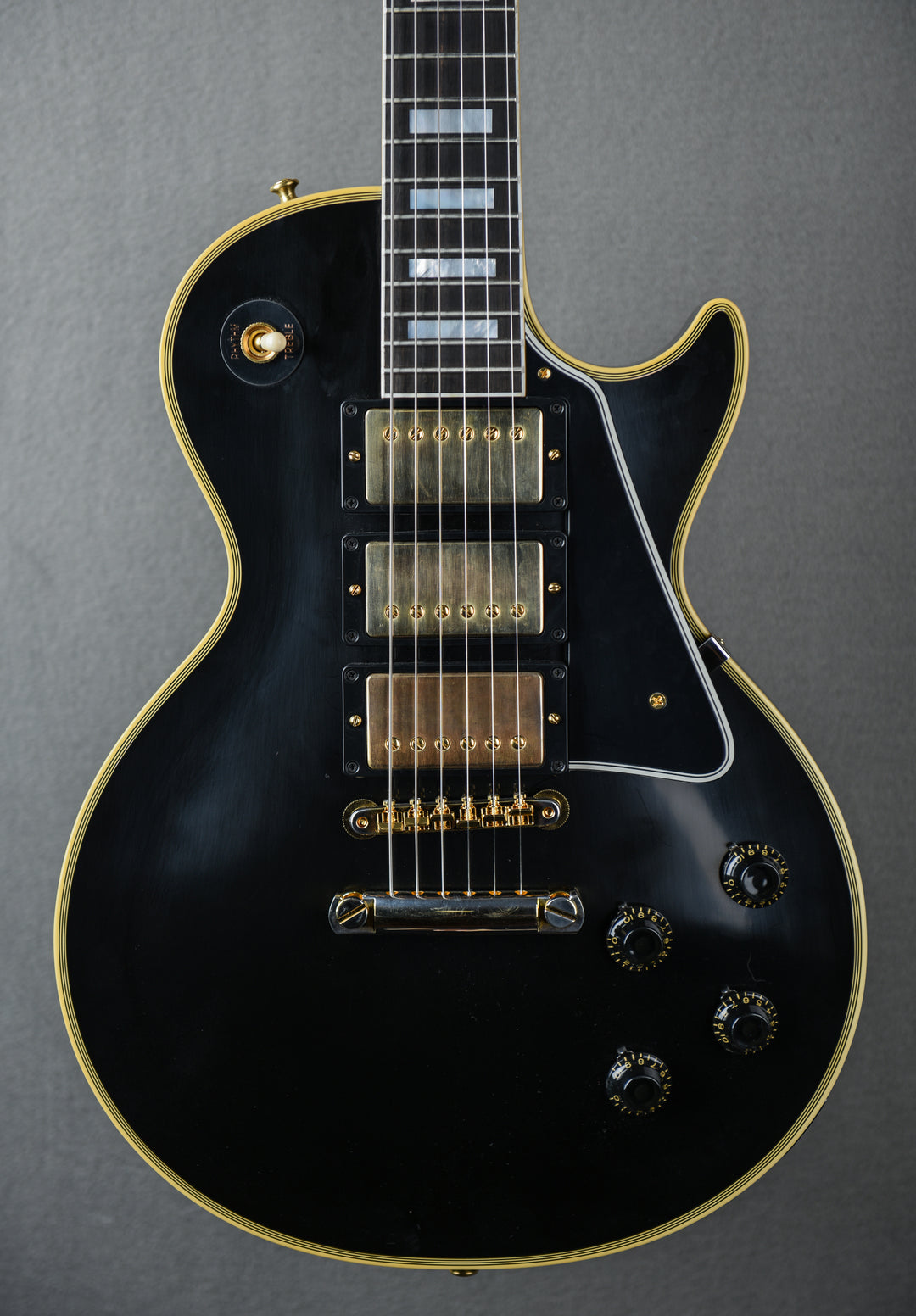 1957 Les Paul Custom Reissue - VOS Ebony 3-Pickup