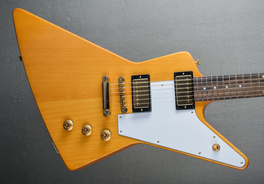 1958 Korina Explorer (White Pickguard) - Aged Natural