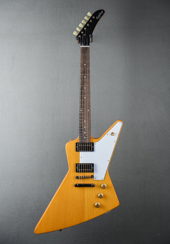 1958 Korina Explorer (White Pickguard) - Aged Natural