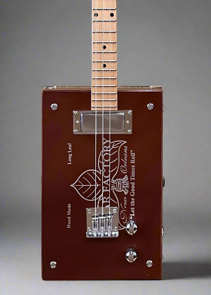 New Orleans Cigar Factory (Brown) Cigar Box Guitar