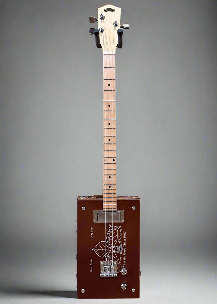 New Orleans Cigar Factory (Brown) Cigar Box Guitar