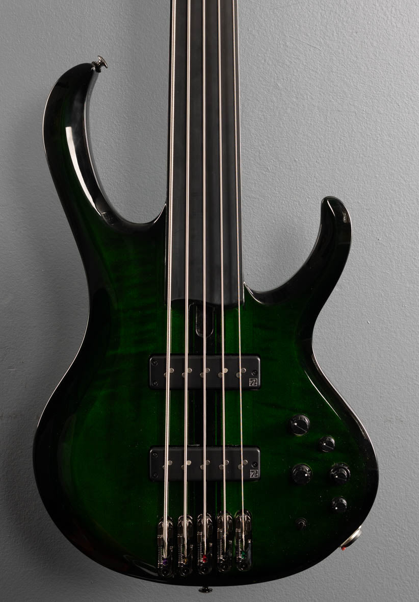 Steve Di Giorgio SDGB1 Fretless Bass - Dark Moss Burst