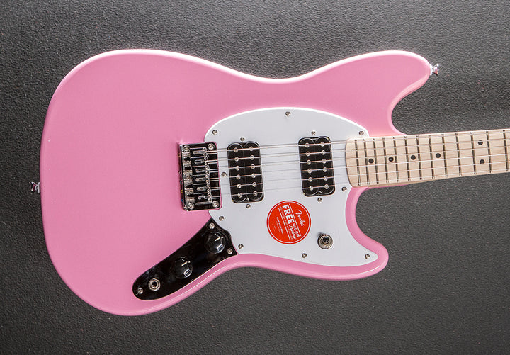 Sonic Mustang HH - Flash Pink w/Maple