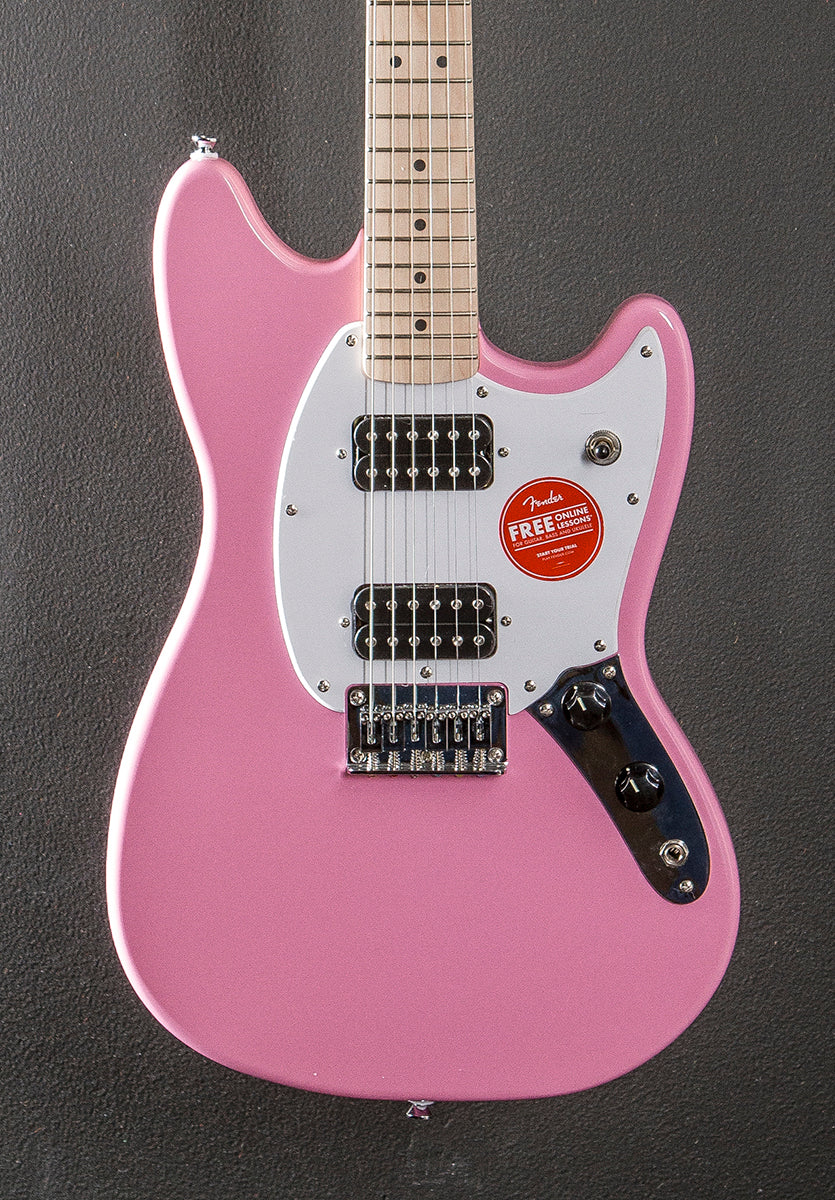 Sonic Mustang HH - Flash Pink w/Maple