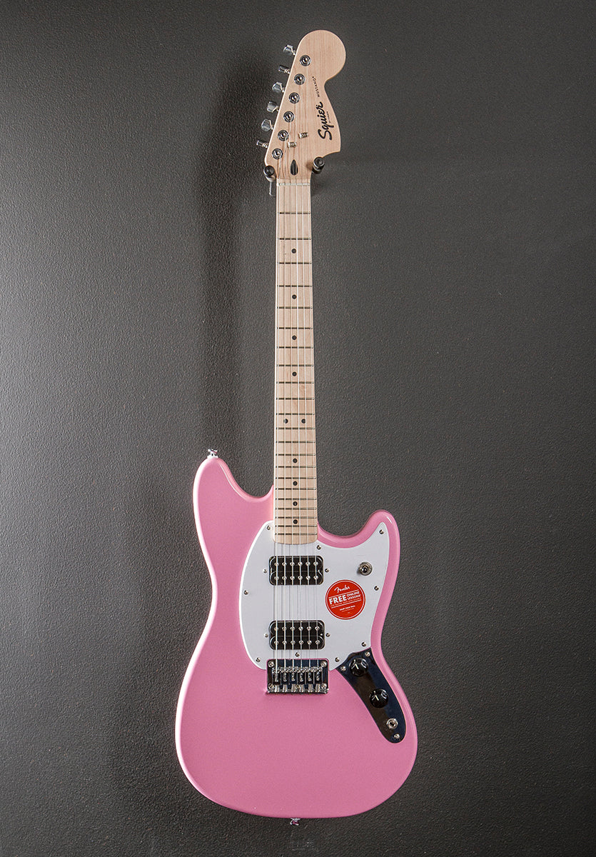 Sonic Mustang HH - Flash Pink w/Maple