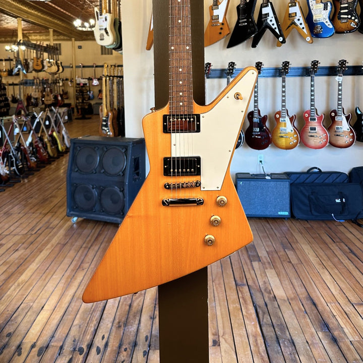 1958 Korina Explorer (White Pickguard) - Aged Natural