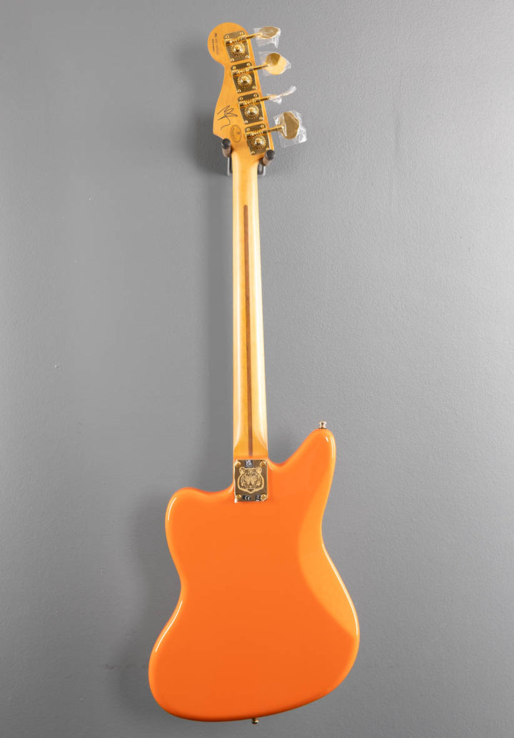 Limited Edition Mike Kerr Jaguar Bass - Tiger's Blood Orange