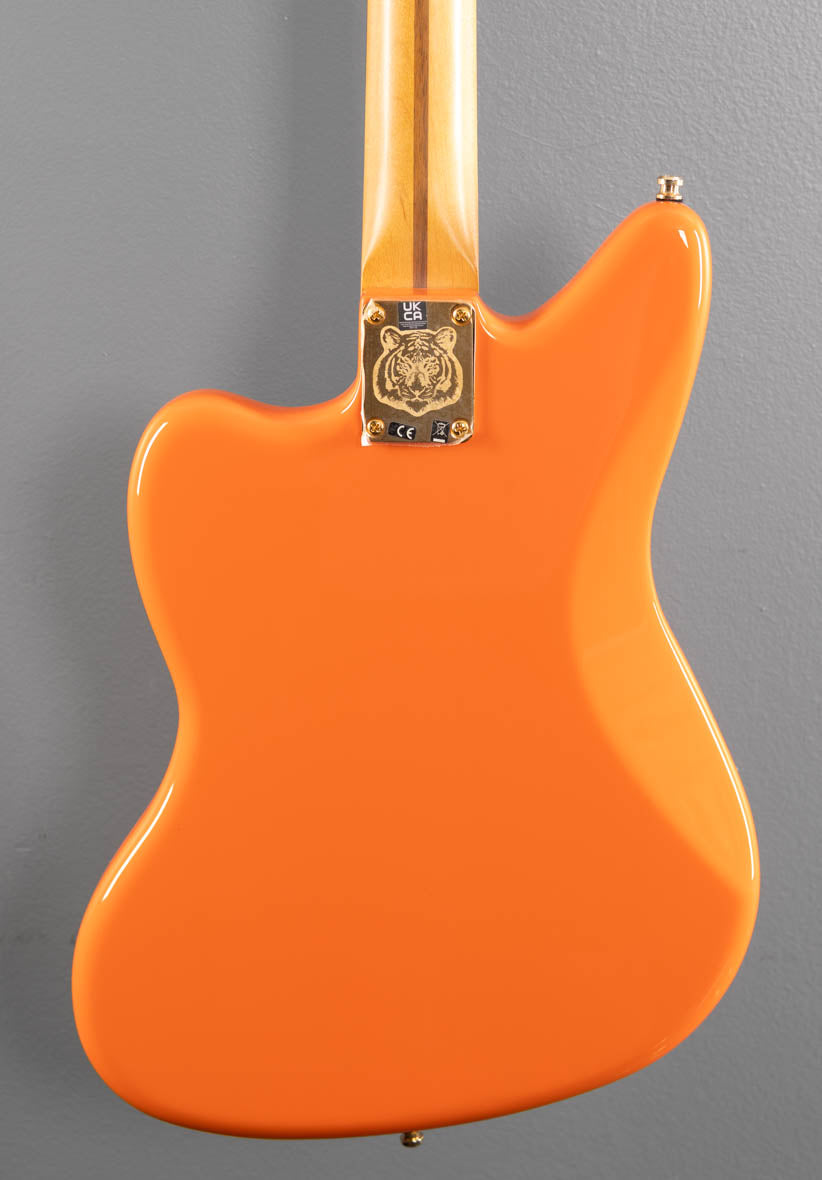 Limited Edition Mike Kerr Jaguar Bass - Tiger's Blood Orange