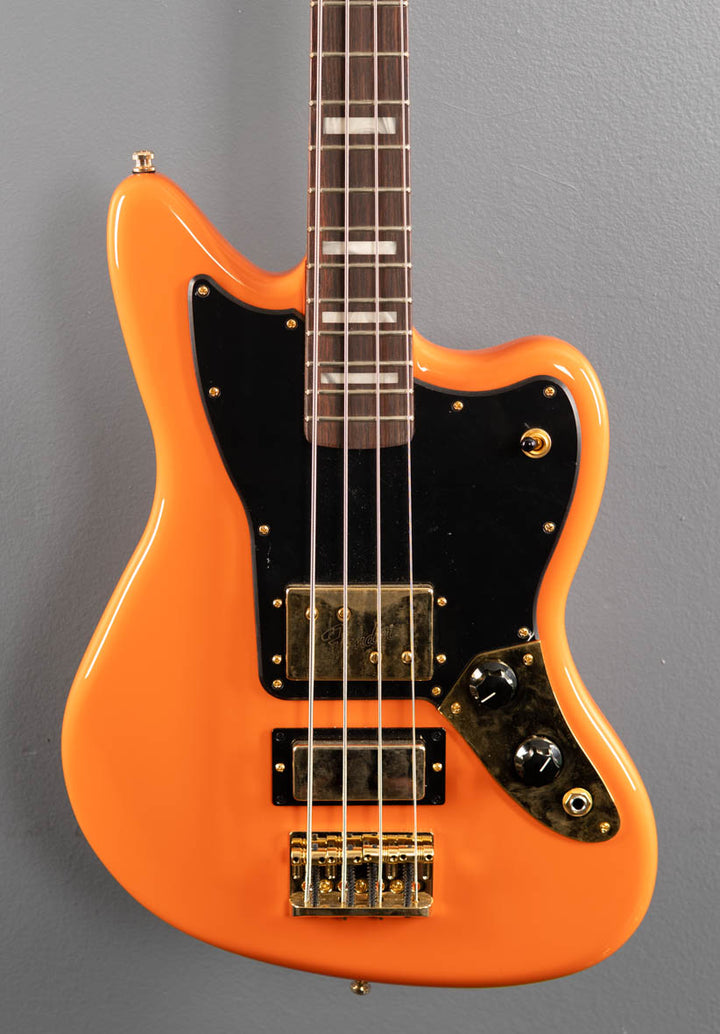 Limited Edition Mike Kerr Jaguar Bass - Tiger's Blood Orange