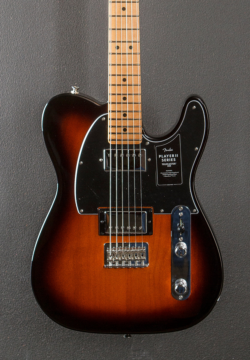 Player II Telecaster HH - 3 Color Sunburst w/Maple