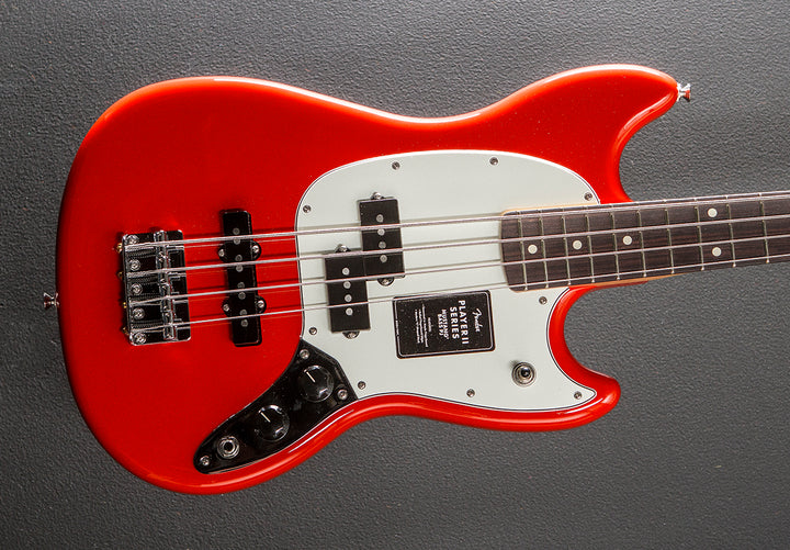 Player II Mustang Bass PJ - Coral Red w/Rosewood