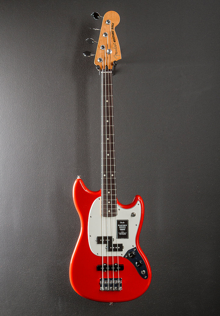 Player II Mustang Bass PJ - Coral Red w/Rosewood