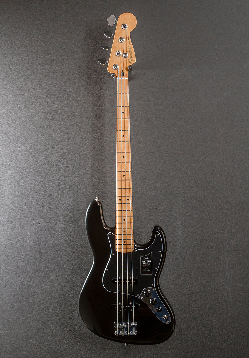 Player II Jazz Bass - Black w/Maple