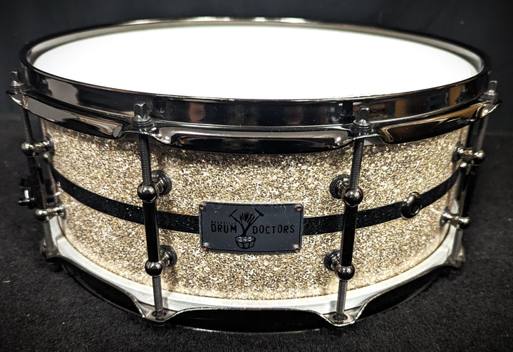 White Glass Glitter Snare