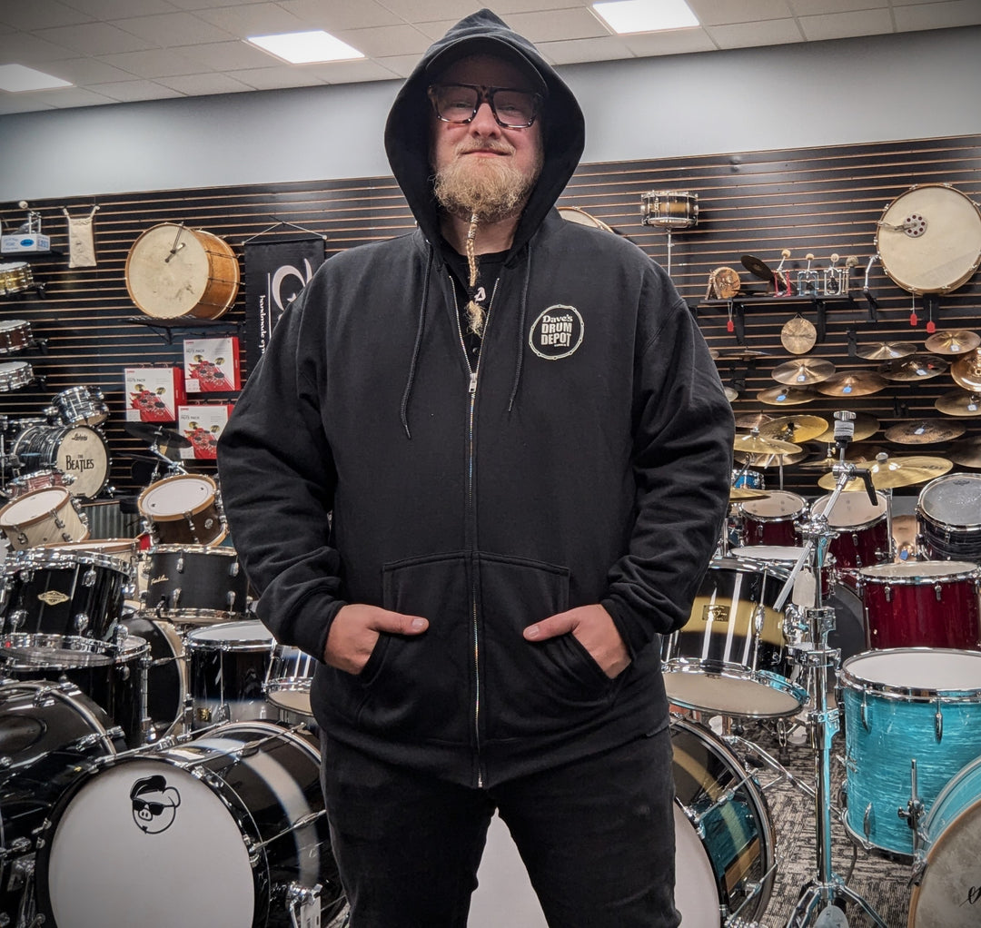 Drum Depot Zip Hoodie - Black