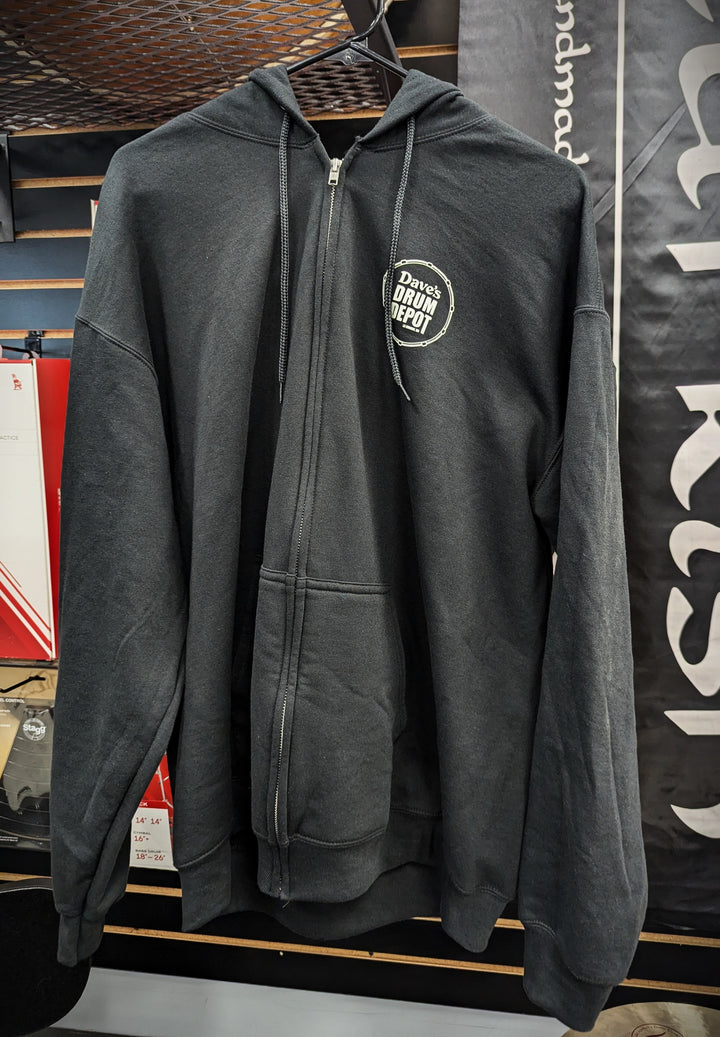 Drum Depot Zip Hoodie - Black