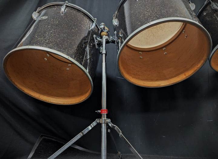 13, 14, 15, and 16 Inch Concert Toms with Stands Vintage 1970s