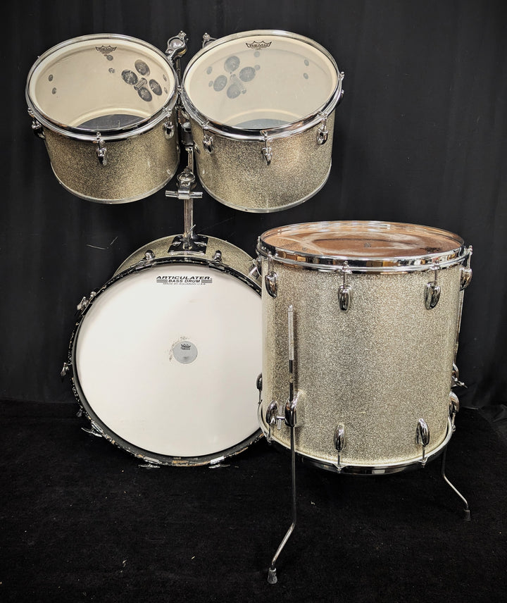 Silver Sparkle Concert Tom 4-Piece Shell Pack Vintage 60s