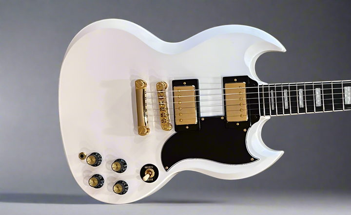 "Inspired by Gibson Collection" SG Custom - Alpine White