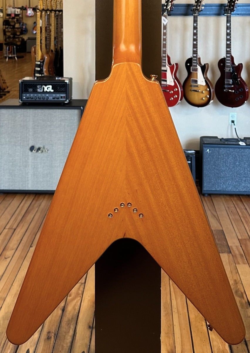 1958 Korina Flying V (White Pickguard) - Aged Natural