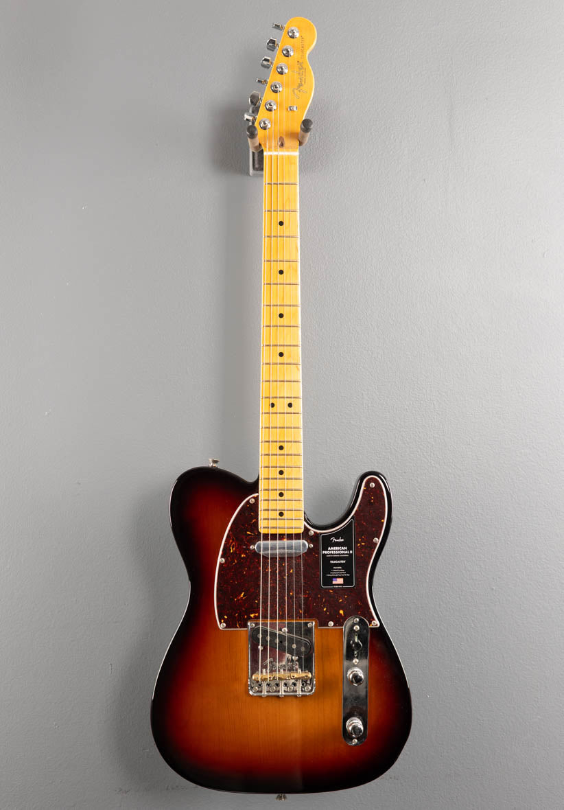 American Professional II Telecaster - 3 Color Sunburst w/Maple