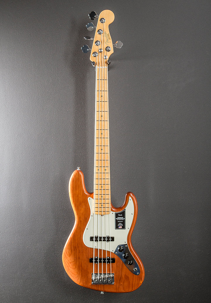 American Professional II Jazz Bass V - Roasted Pine w/Maple