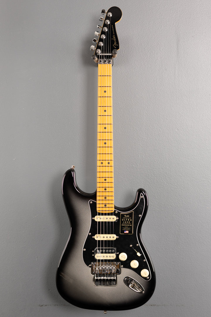 American Ultra Luxe Stratocaster Floyd Rose HSS - Silverburst