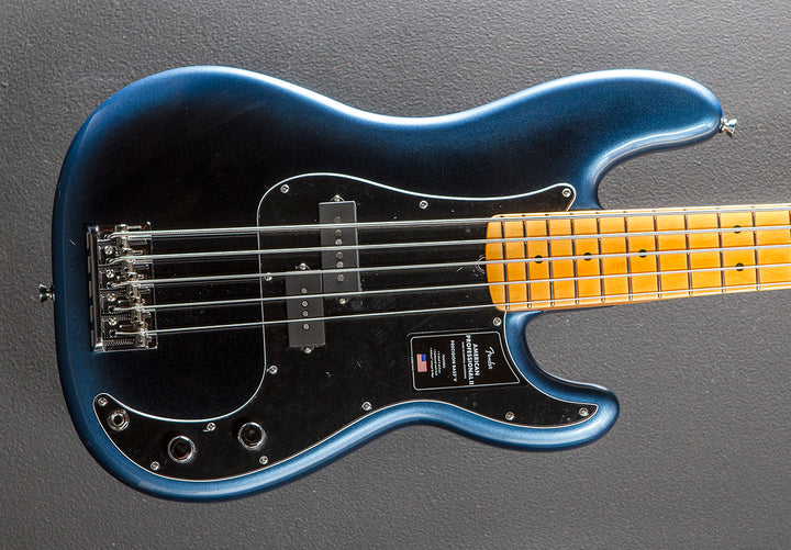 American Professional II Precision Bass V - Dark Night w/Maple