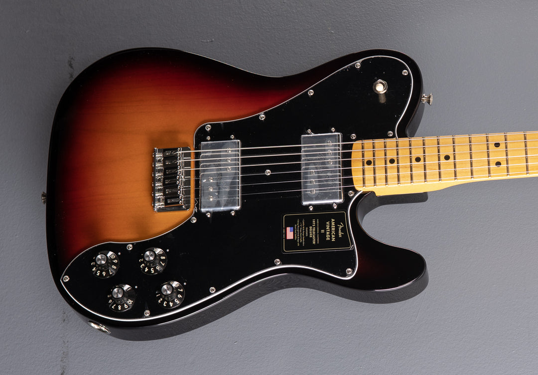 American Vintage II 1975 Telecaster Deluxe - 3 Color Sunburst