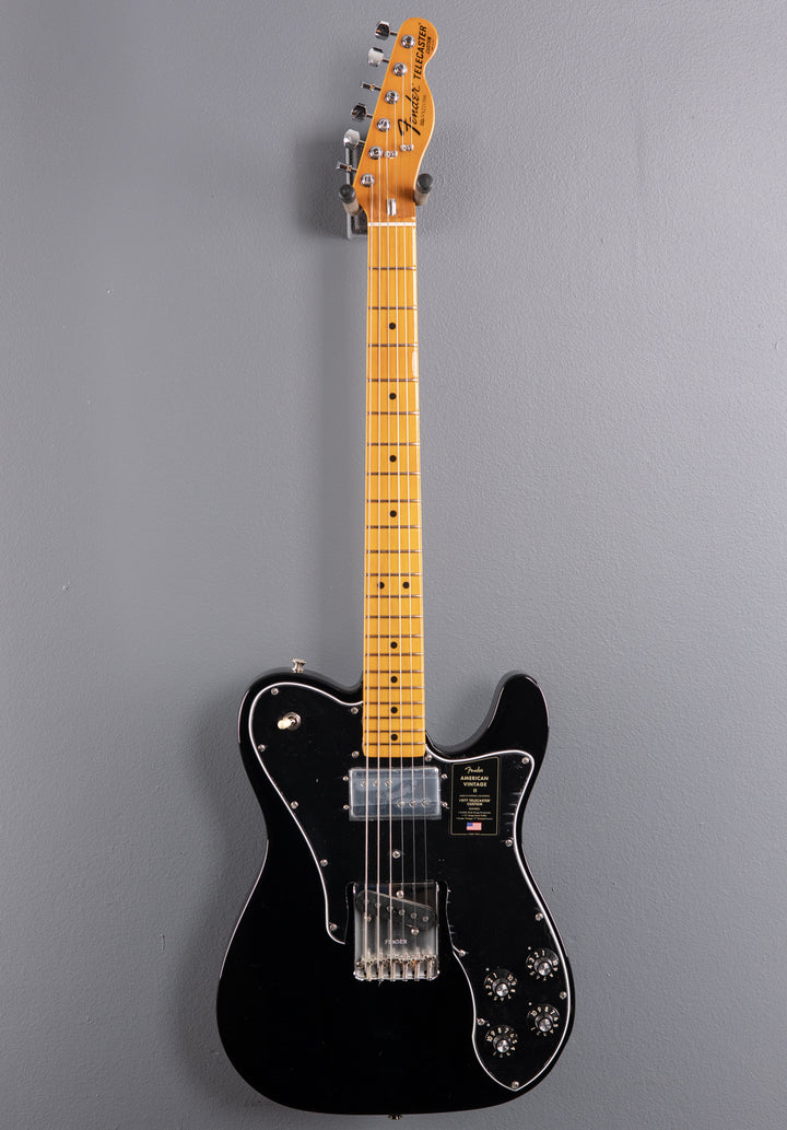 American Vintage II 1977 Telecaster Custom - Black w/Maple