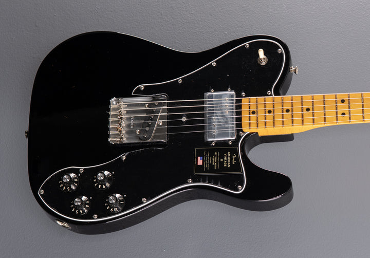 American Vintage II 1977 Telecaster Custom - Black w/Maple