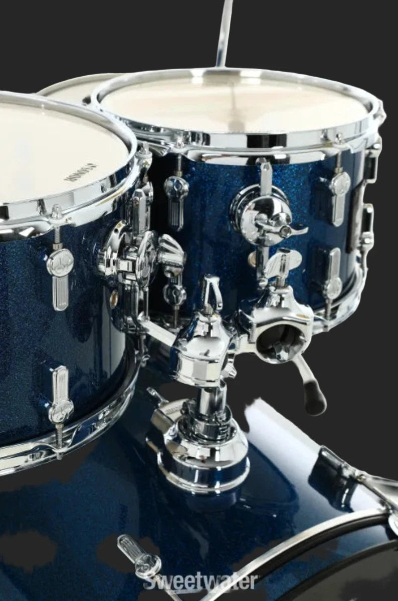 AQX Stage 5-piece Drum Set with Hardware Pack - Blue Ocean Sparkle