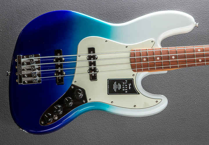 Player Plus Jazz Bass - Belair Blue w/Pau Ferro