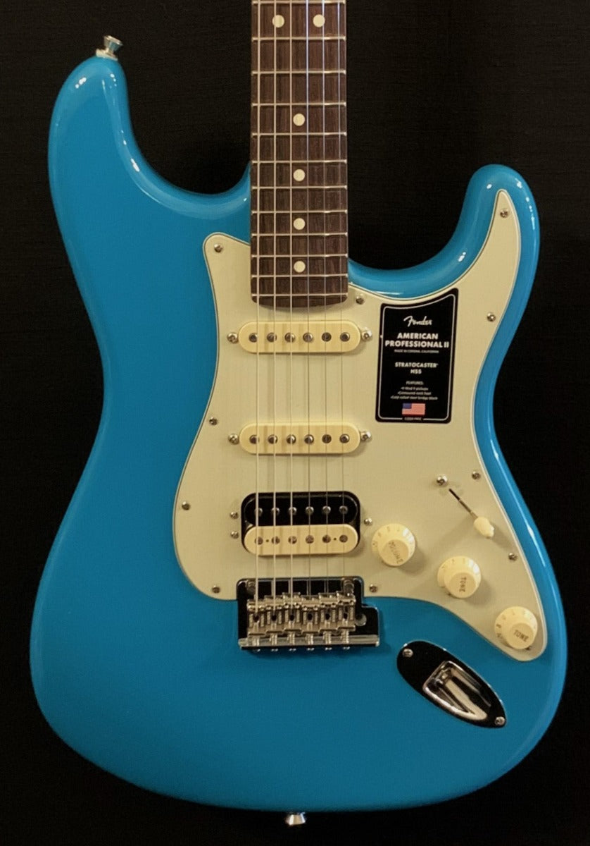 American Professional II Stratocaster HSS - Miami Blue w/Rosewood