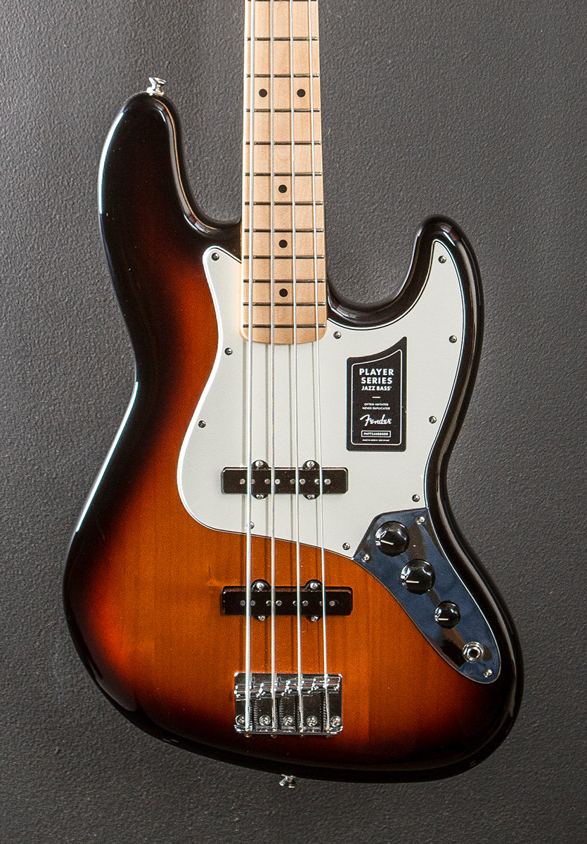 Player Jazz Bass - 3 Color Sunburst w/Maple