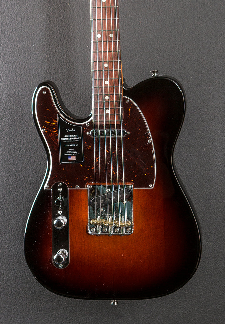 American Professional II Telecaster Left Hand - 3 Color Sunburst w/Rosewood