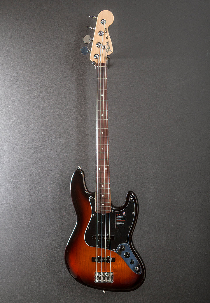 American Performer Jazz Bass – 3 Color Sunburst w/Rosewood