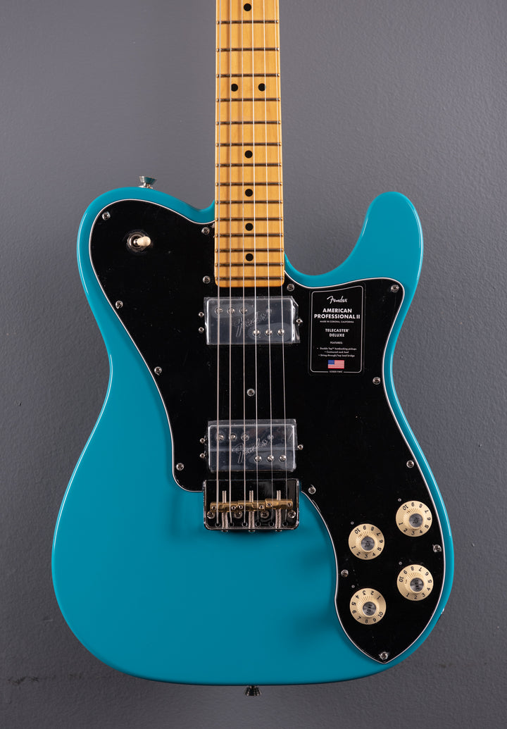 American Professional II Telecaster Deluxe - Miami Blue w/Maple