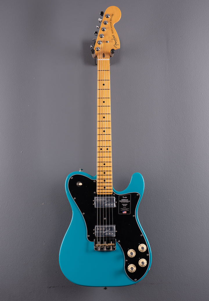 American Professional II Telecaster Deluxe - Miami Blue w/Maple