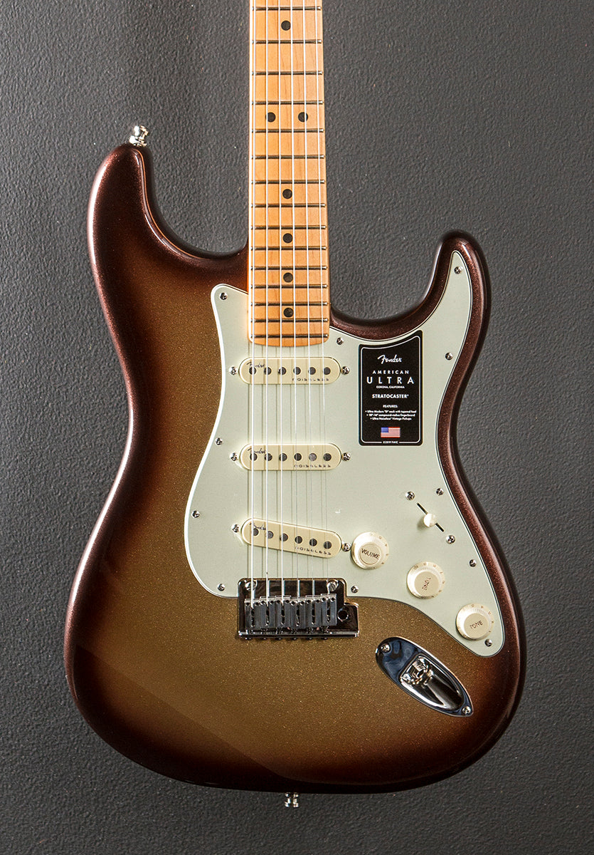 American Ultra Stratocaster – Mocha Burst w/Maple