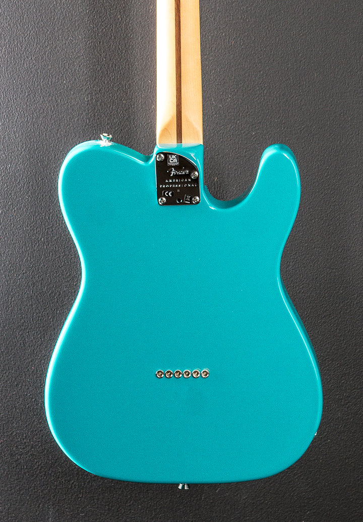 American Professional II Telecaster Left Hand - Miami Blue w/Rosewood