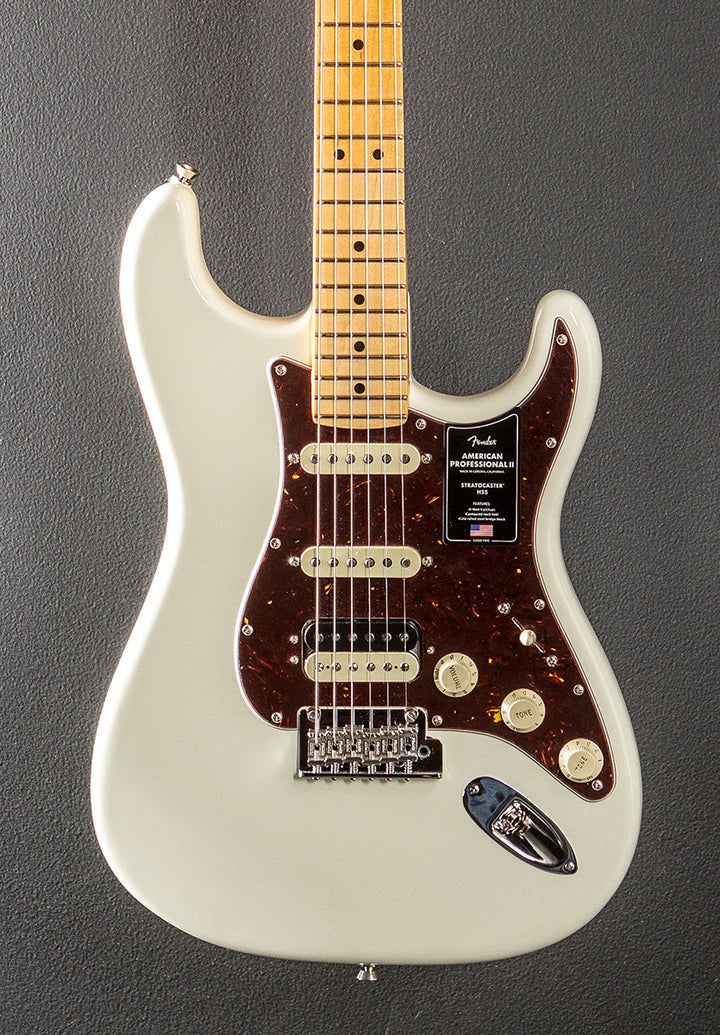 American Professional II Stratocaster HSS - Olympic White w/Maple