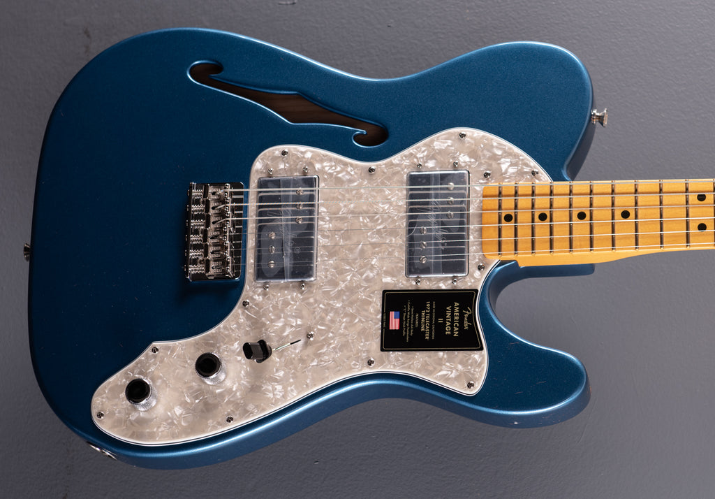 American Vintage II 1972 Telecaster Thinline - Lake Placid Blue