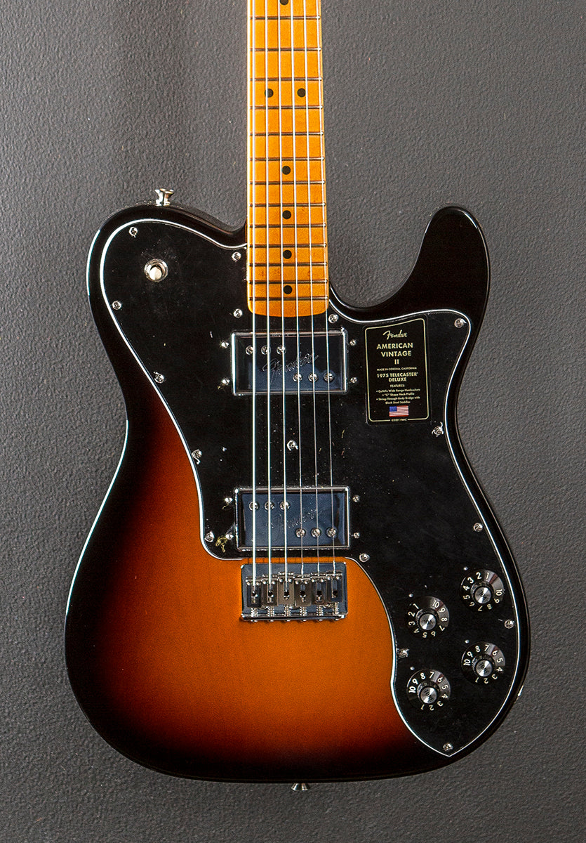 American Vintage II 1975 Telecaster Deluxe - 3 Color Sunburst